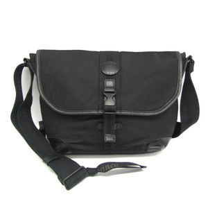 Orobianco Men,Women Nylon,Canvas Shoulder Bag Black